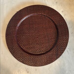 8 Rustic Woven Charger Plates